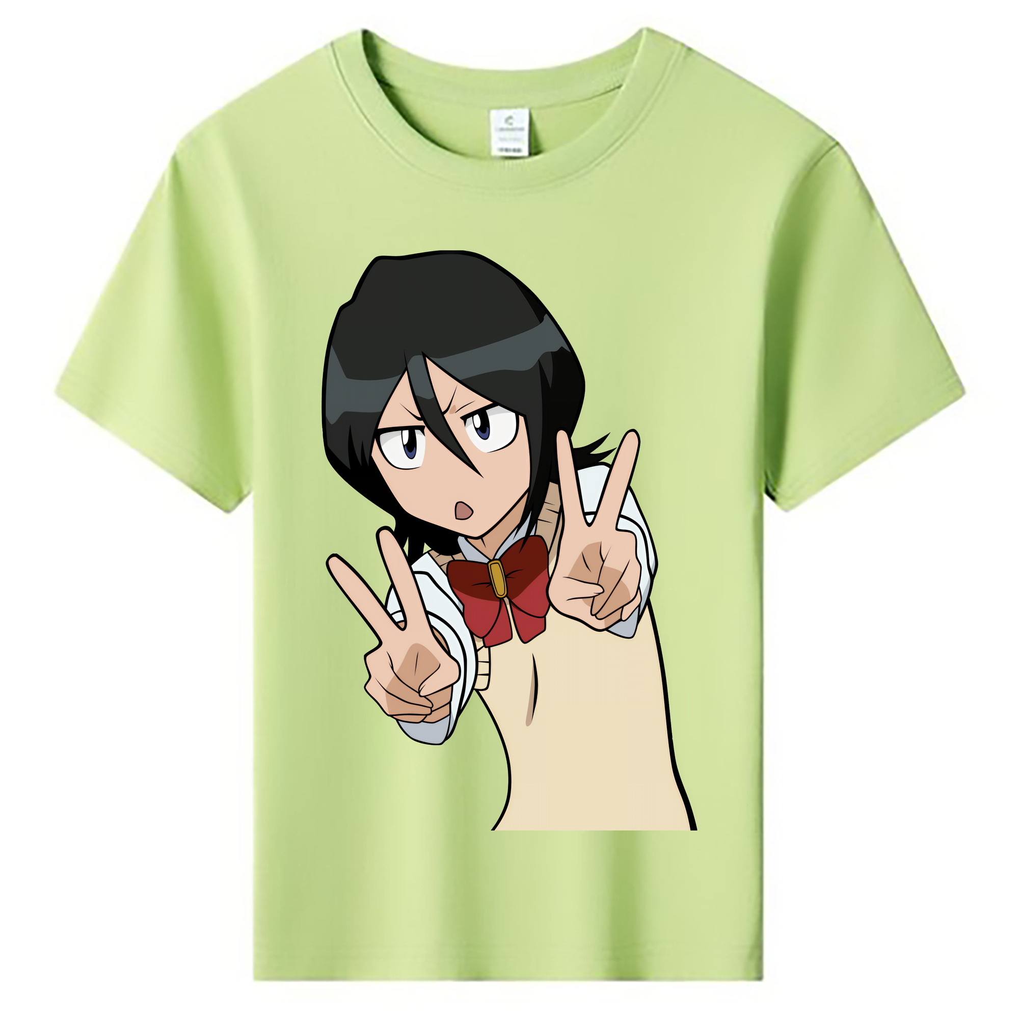 （画像用） ブリーチ 朽木ルキア BLEACH Kuchiki Rukia 綿100％キッズTシャツ（フロントプリント）